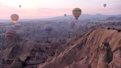 615 bin turist Kapadokya’yı kuş bakışı izledi