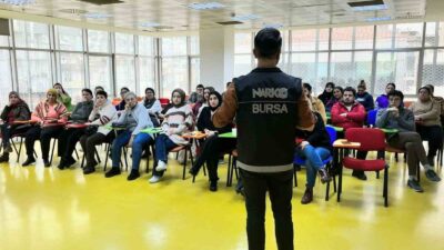Bursa’da Narkotik Suçlarla Mücadele Şube Müdürlüğü farkındalık eğitimi