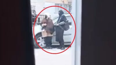 Görüntü Bursa’dan… Yankesicilik yapan kadın…