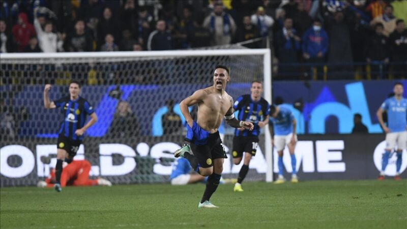 İtalya Süper Kupa finalinde Napoli'yi 1-0 yenen Inter, şampiyon oldu.