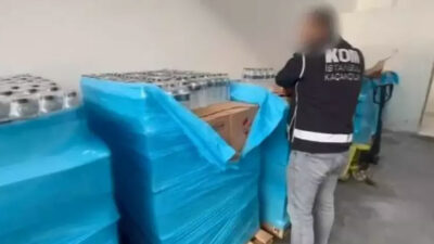 Sahte içki baskını! Etiket yapıştırıp orijinal süsü verdiler