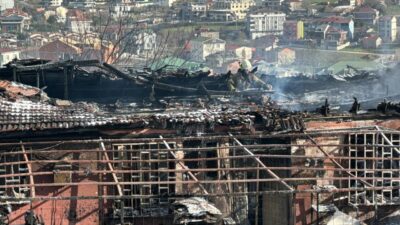 Plastik atölyesinde yangın