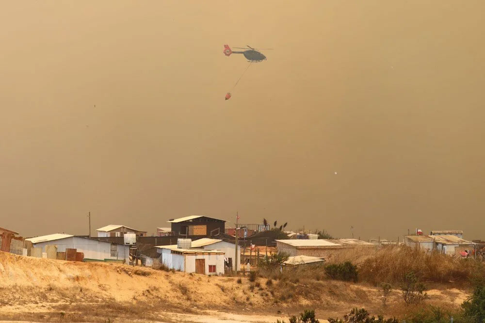 Şili’de orman yangınları