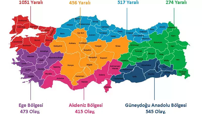 ‘Türkiye Silahlı Şiddet Haritası’ açıklandı! Bursa bakın kaçıncı sırada?