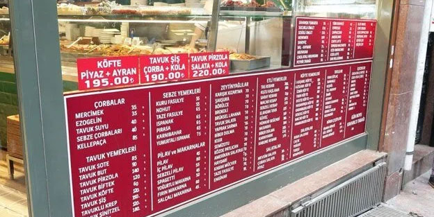 Restoranda fiyat listesi uygulaması: Esnafın kafası karıştı