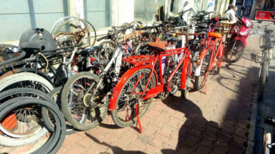 Bu ilçede bisikleti olmayan yok!