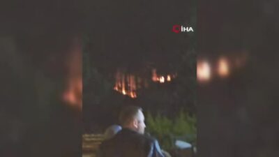 Uludağ eteklerinde korkutan yangın