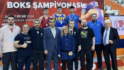 Bursa Emniyetsporlu Emirhan ve Bahuh kürsüye çıktı