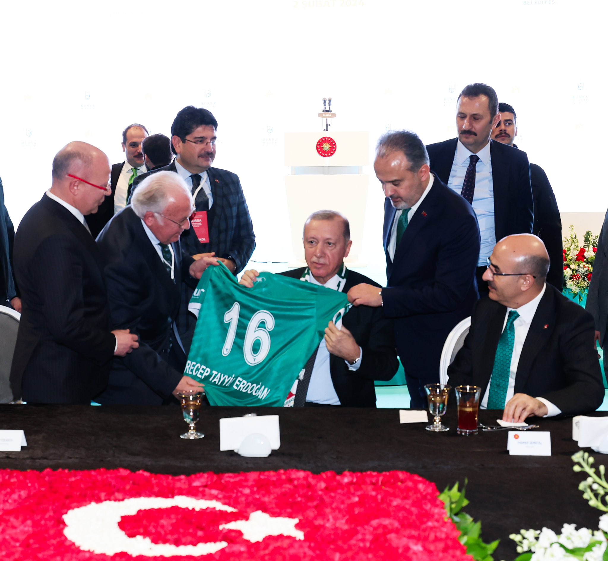 Bursaspor’dan Cumhurbaşkanı Erdoğan paylaşımı