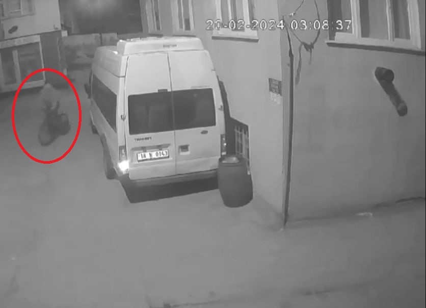 Bursa’da bisikletli hırsız kamerada
