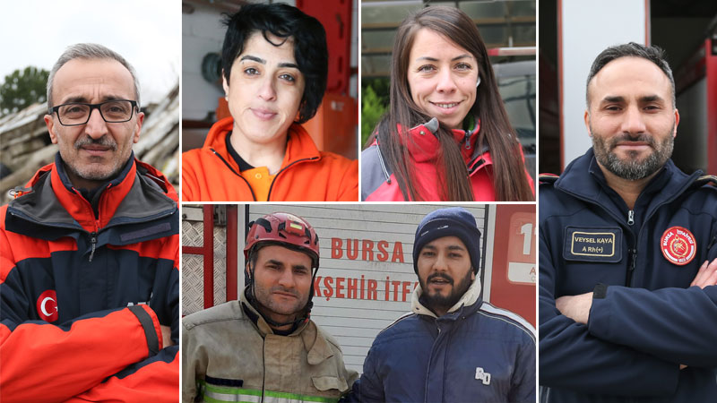 Bursa’dan karlı yolları aşıp deprem bölgesinde gittiler! Afetzedelere umut oldular