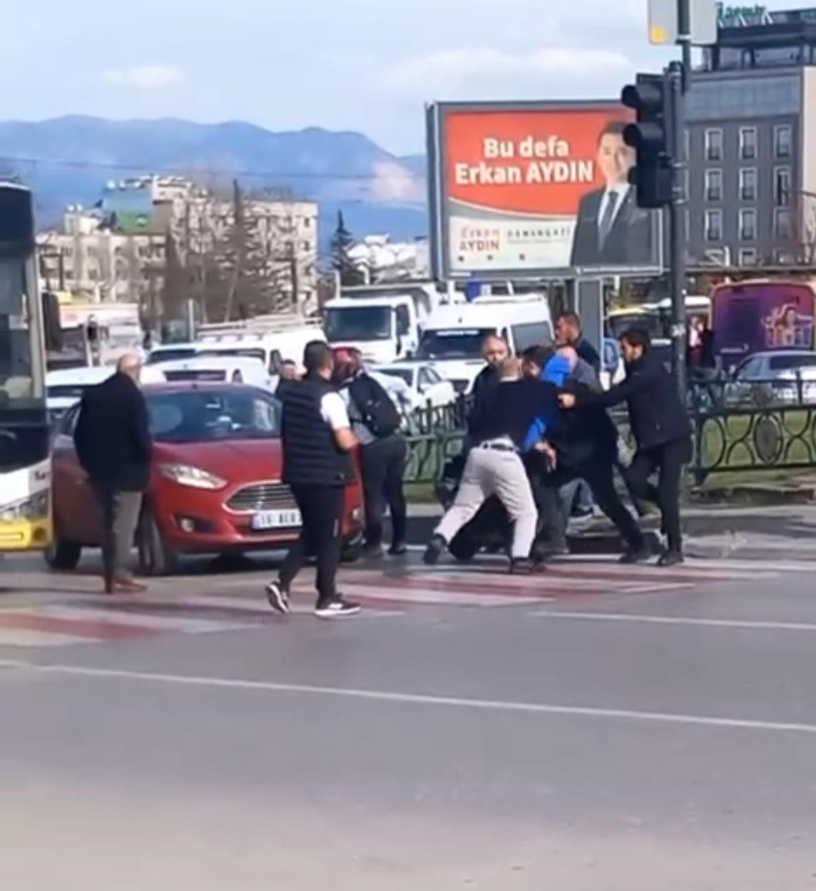 Bursa’da trafikte kavga