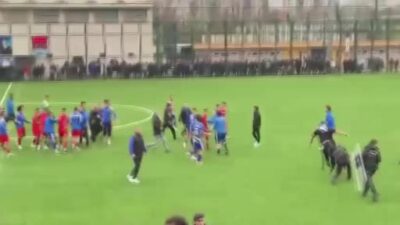 Bursa’da maç sonrası ortalık karıştı