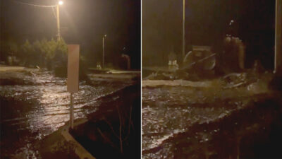 Bursa’da su borusu patladı! Yollar göle döndü