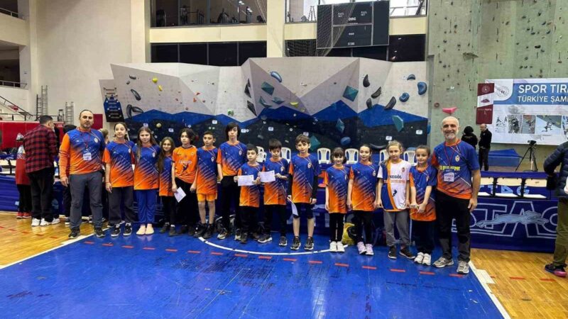 Küçük sporcular İnegöl’ü gururlandırdı İnegöl Belediye Spor Kulübü spor tırmanış branşı sporcuları, TDF 2024