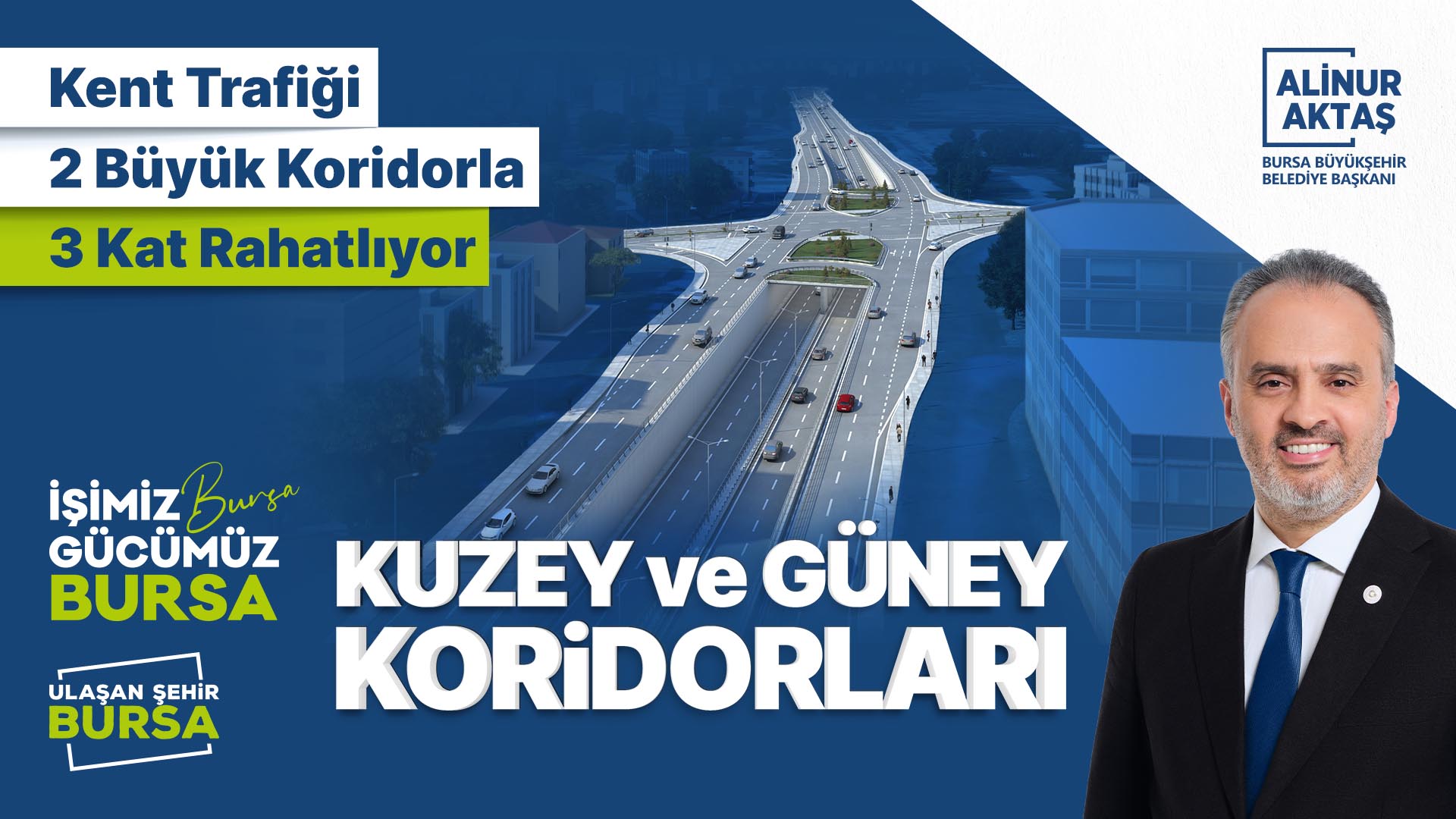 Başkan Aktaş: Bursa trafiği üçe bölünecek