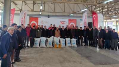 Bursa’da 8 ton dağıtıldı çiftçinin yüzü güldü!