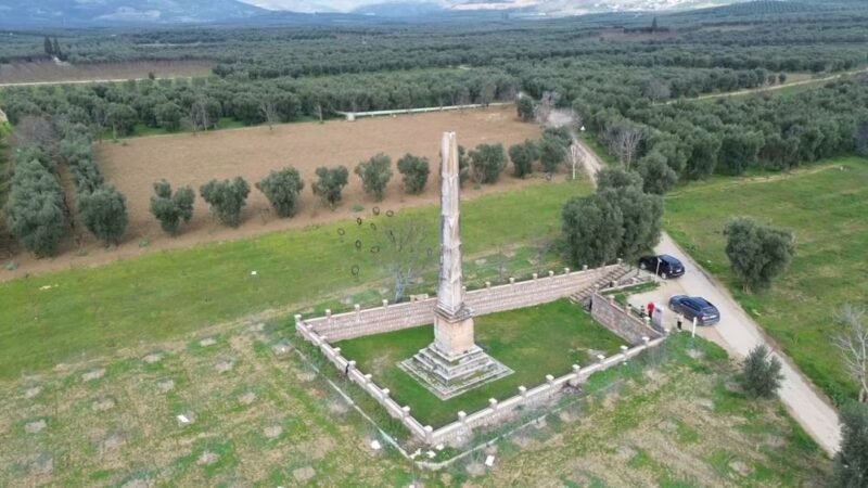 Bursa’da şeftali bahçesinin tam ortasında 2 bin yıllık tarih UNESCO Dünya Miras Geçici Listesi’nde bulunan Bursa’nın İznik ilçesinde Roma
