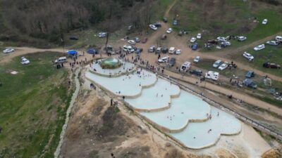 Görüntüler Bursa’dan… Buraya akın akın geliyorlar