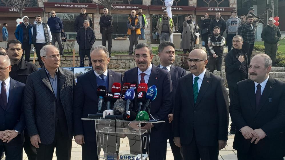 Cumhurbaşkanı Yardımcısı Yılmaz, Bursa’da konuştu: ‘Böyle projelerin yaygınlaşması lazım’