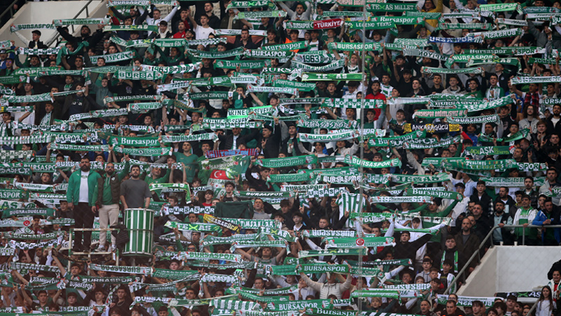 Bursaspor taraftarından büyük destek!