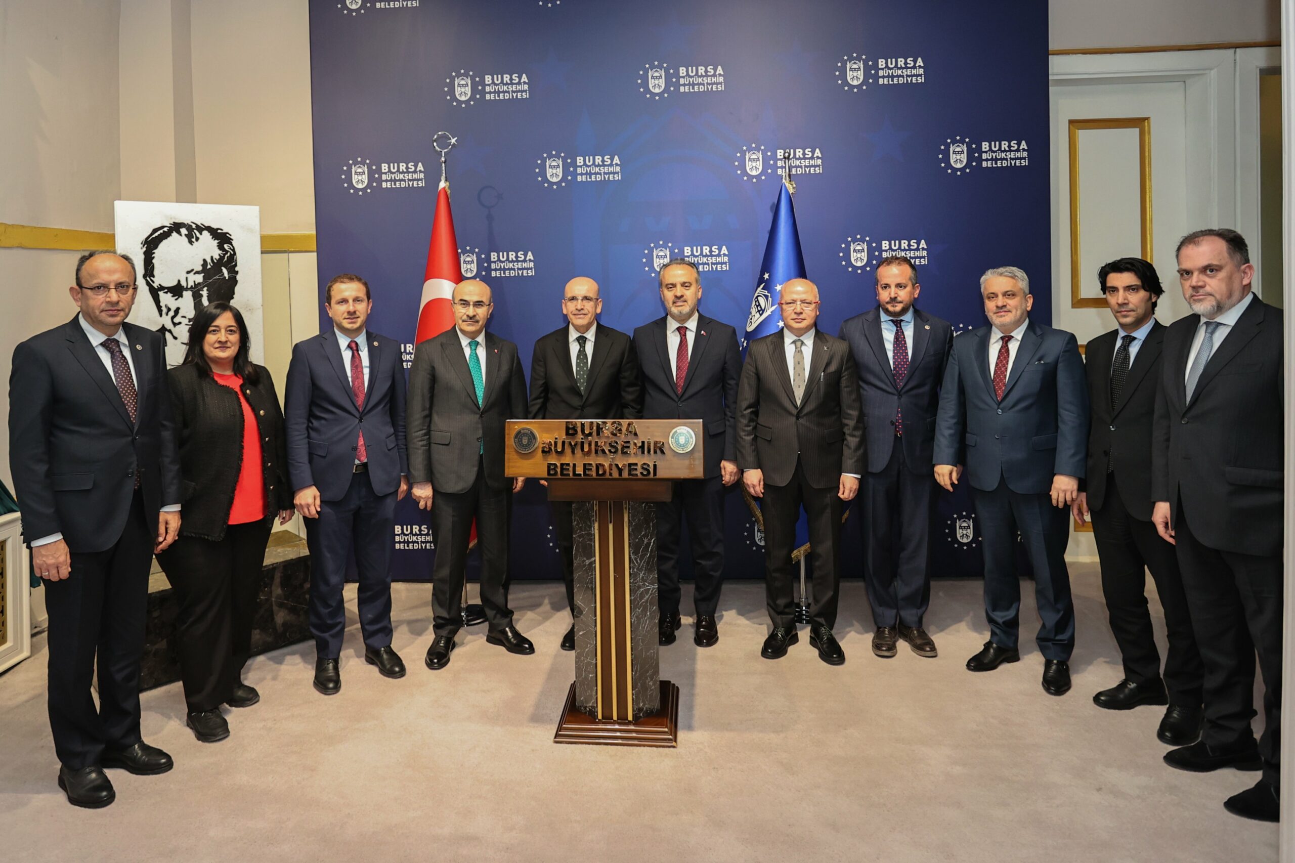 Bakan Şimşek’ten bir ziyaret de Büyükşehir’e