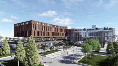 Bursa İnegöl Ek Hizmet Binası, yeni bir meydan ve modern ticari üniteye dönüşüyor