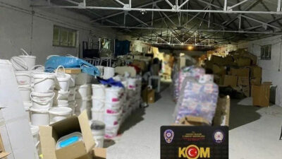 Ankara’da 35 ton kaçak deterjan ele geçirildi