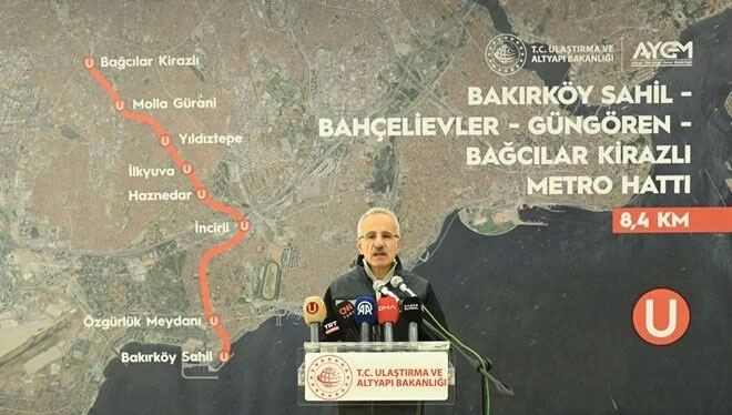 İstanbul’a yeni metro: Bakırköy Sahil-Bağcılar Kirazlı Metro Hattı yarın açılıyor