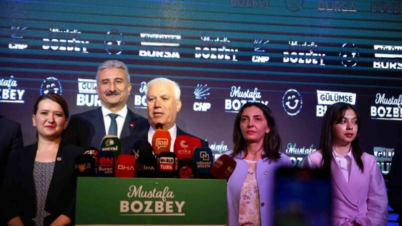Bursa Büyükşehir Belediye Başkan Adayı Mustafa Bozbey, verilerin son durumuna