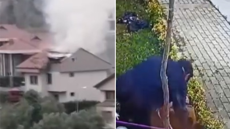 Uludağ’ın eteklerinde dehşet anları! O anlar kamerada