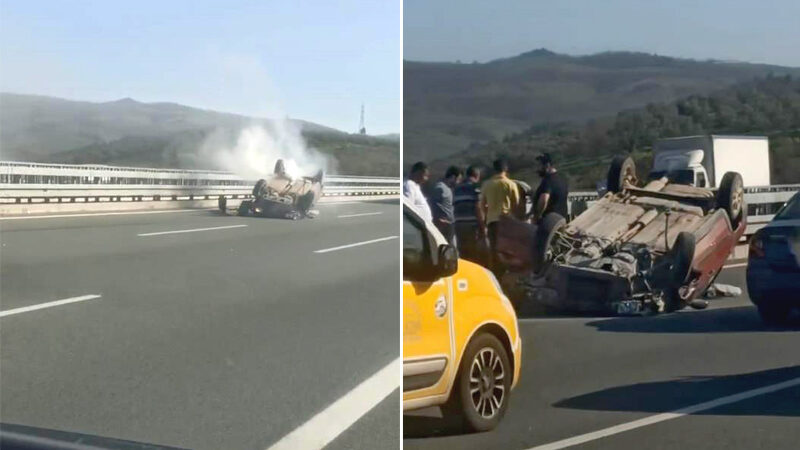 Bursa’da feci kaza Bursa’da seyir halinde olan otomobil ile TIR çarpıştı. Kazada otomobil