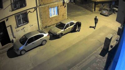 Bursa’da bıçakla aracın lastiğini patlattı