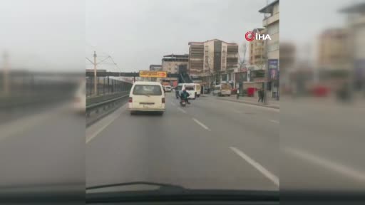 Bursa’da aile boyu tehlikeli yolculuk