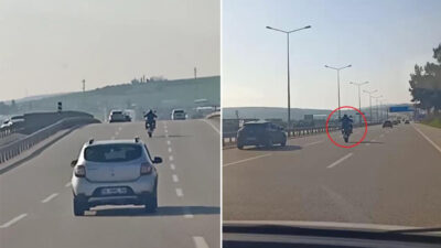 Görüntüler Bursa’dan… Canını hiçe saydı