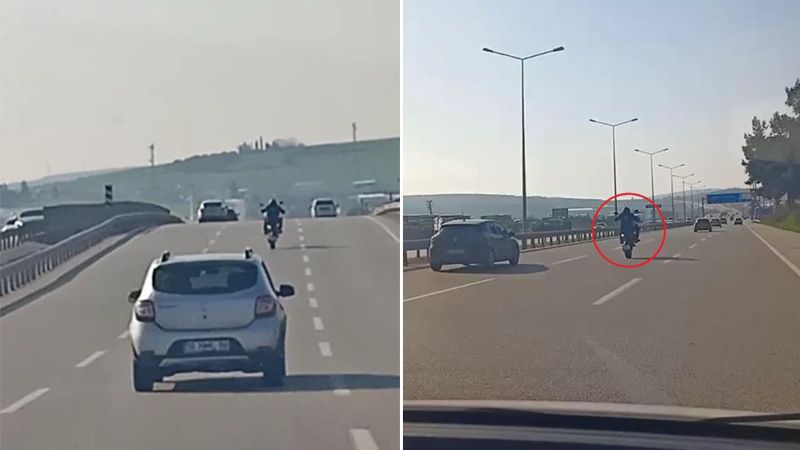 Görüntüler Bursa’dan… Canını hiçe saydı