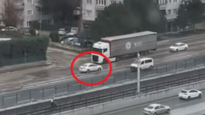 Bursa’dan akıl almaz görüntüler! Ters şeritte böyle ilerledi