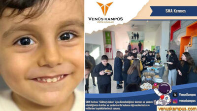 Venüs Kampüs ailesinden SMA’lı Göktuğ kardeşleri için tam destek