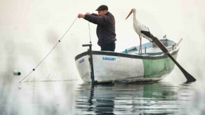Yaren Leylek 13. kez Balıkçı Adem Amca’ya kavuştu