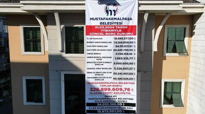 Bursa’nın bu belediyesinden dev pankart! En büyük proje; ‘Sürpriz borçları ödemek’