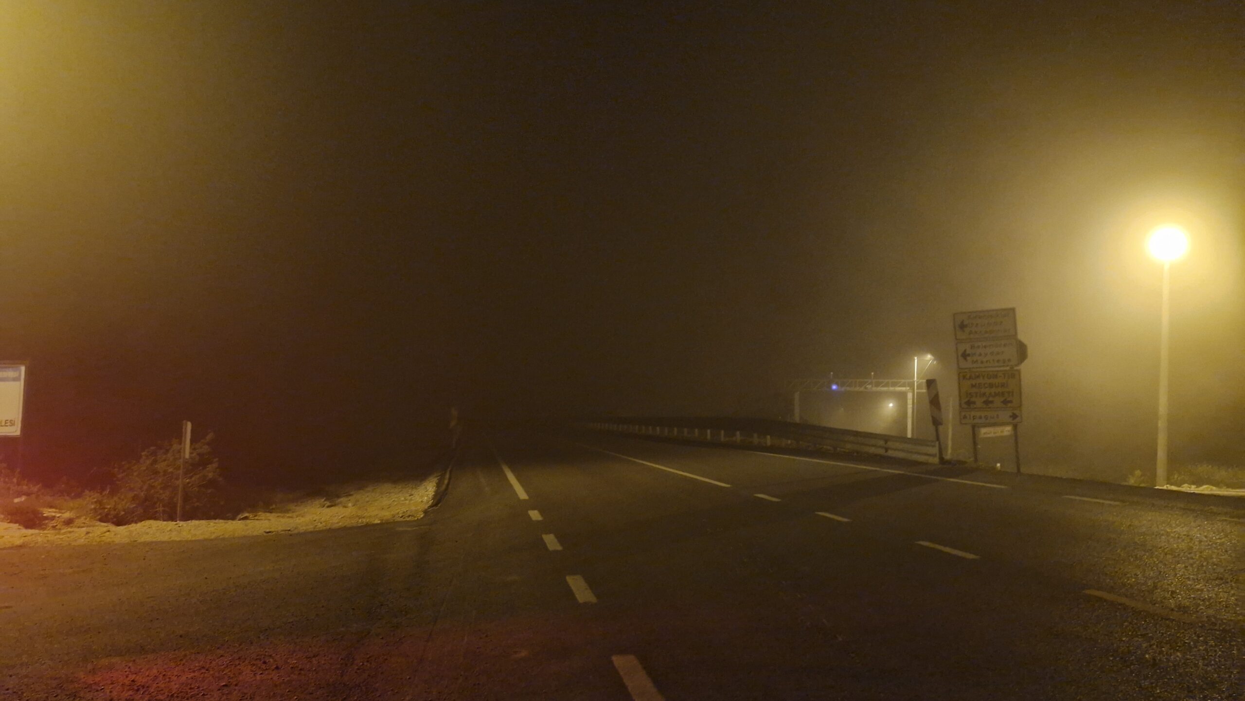 Bursa’nın bu ilçesinde sis etkili oluyor