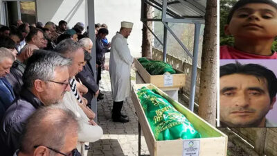 ‘Patpat’ faciası: Kazada can veren baba-oğul toprağa verildi