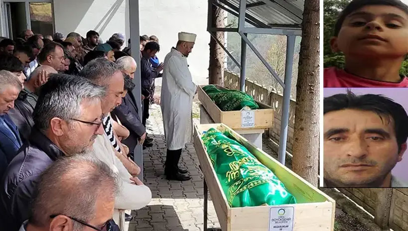 ‘Patpat’ faciası: Kazada can veren baba-oğul toprağa verildi