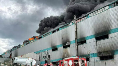 Tekirdağ’da fabrika yangını! 10 işçi hastaneye kaldırıldı