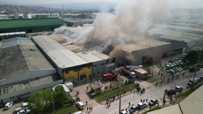 Bursa’da fabrikada yangın