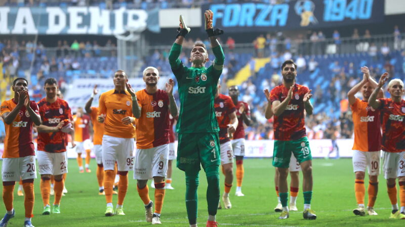 Galatasaray 3 puanı 3 golle aldı Trendyol Süper Lig'in 34. haftasında Galatasaray, Yukatel Adana Demirspor'u 3-0