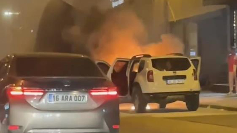 Bursa’da korku dolu anlar! Alev alev yandı Bursa’da korku dolu anlar! Alev alev yandı