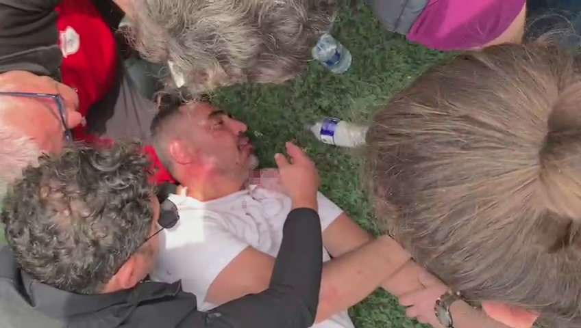 Bursa’daki amatör maçta kavga! Antrenörün dili boğazına kaçtı