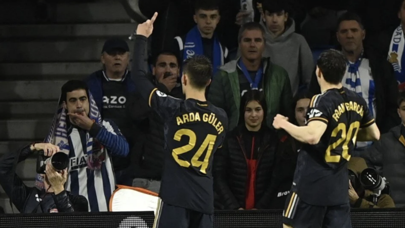 Arda Güler, Real Madrid kariyerinde ilk kez bir lig maçına