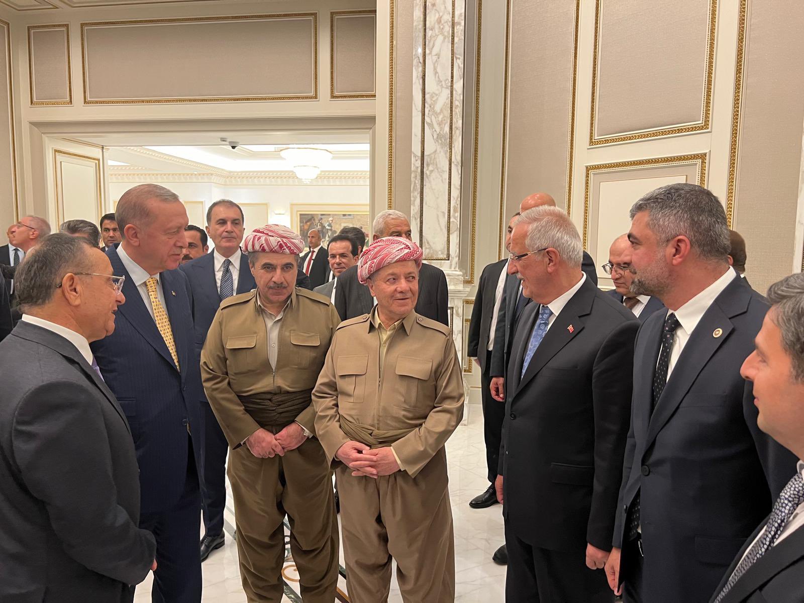 Bursa’nın vekiline Cumhurbaşkanı Erdoğan ve Barzani’den Erbil’de özel ilgi